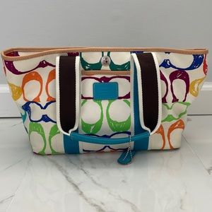 Rainbow Authentic Coach Bag